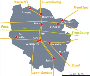 Carte localisation Metz