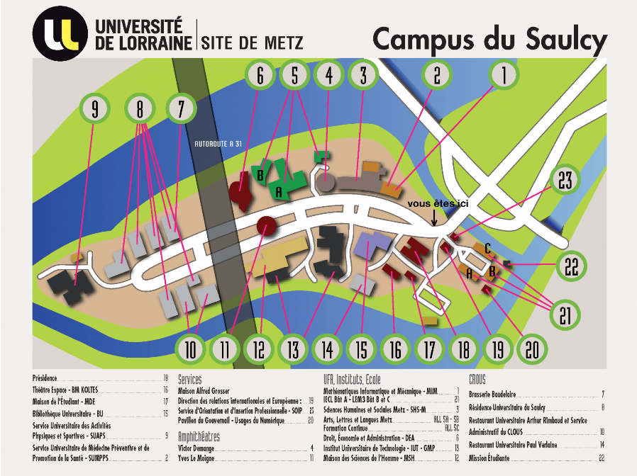 plan campus saulcy